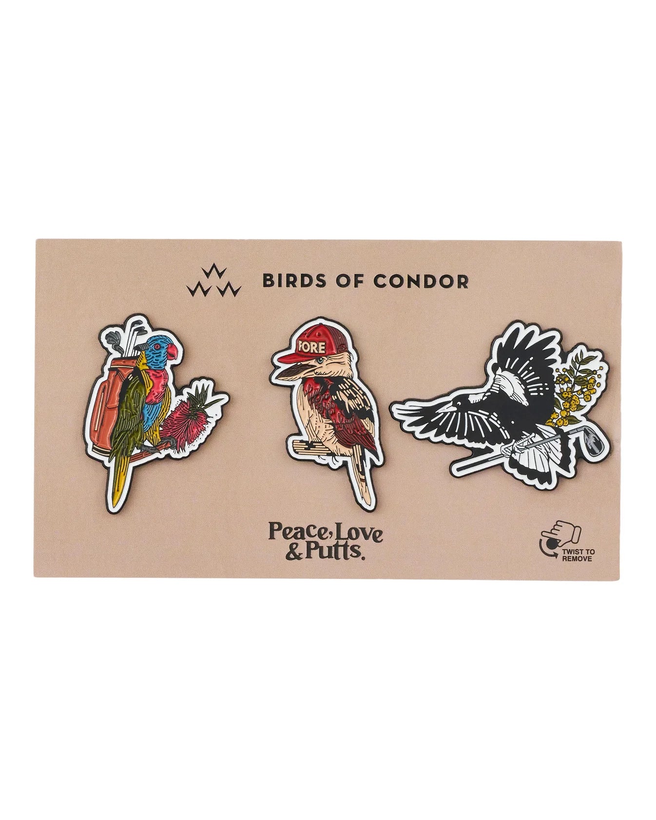 BIRDS - BALL MARKER 3 PACKS