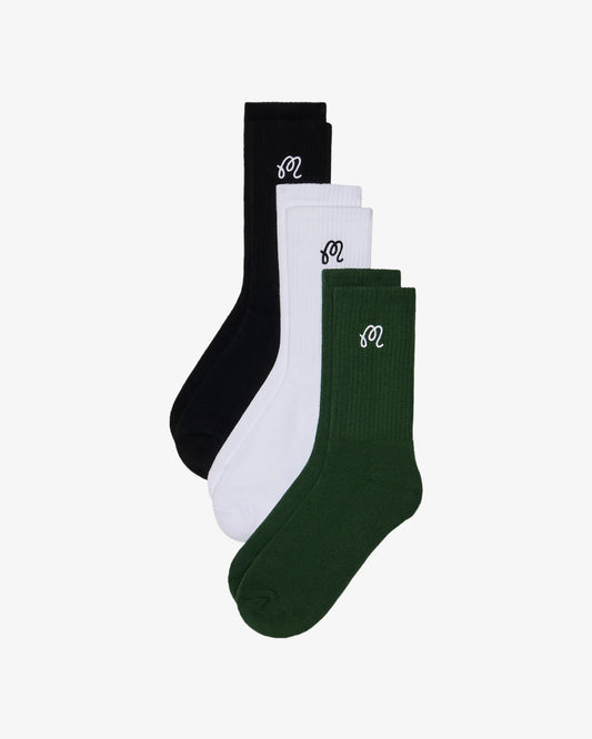 MALBON CREW SOCK MULTIPACK