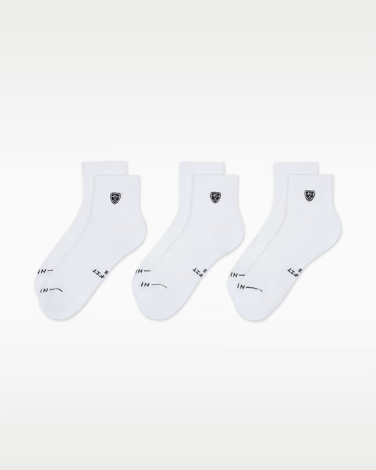 NIKE BADGE 3 PACK ANKLE SOCKS